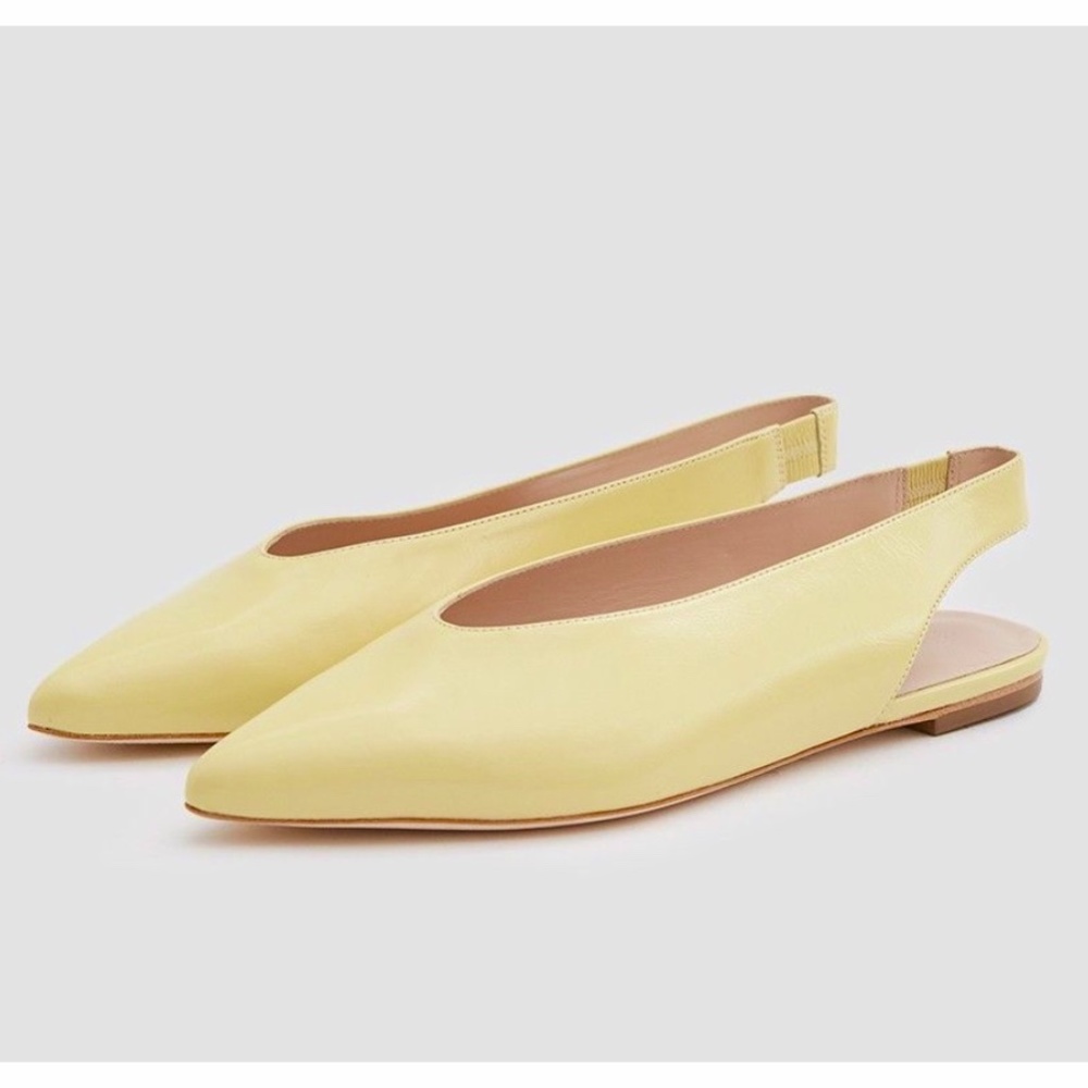 Loeffler Randall Yellow EVE Loafer Flat Ballet